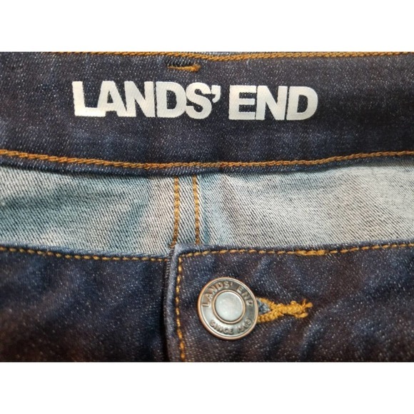 Lands'End Womens Jeans 14 Mid Rise Skinny Stretch Cotton Blend 34x29 - Picture 10 of 11